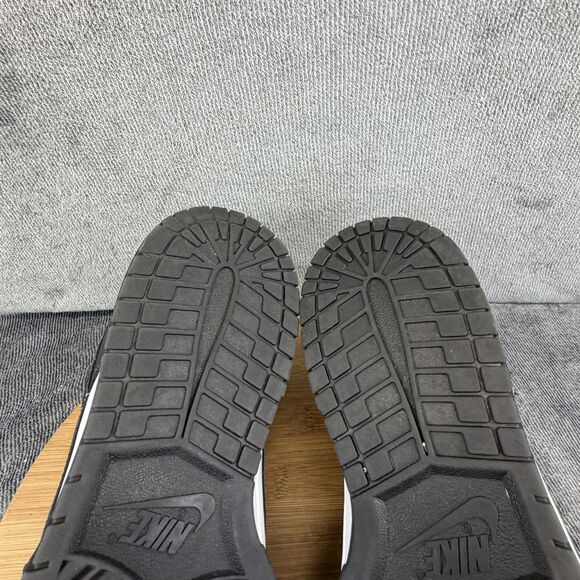 Nike Dunk Low Shoes Mens Size 11.5 Black Leather Low Top Sneakers DD1391-100